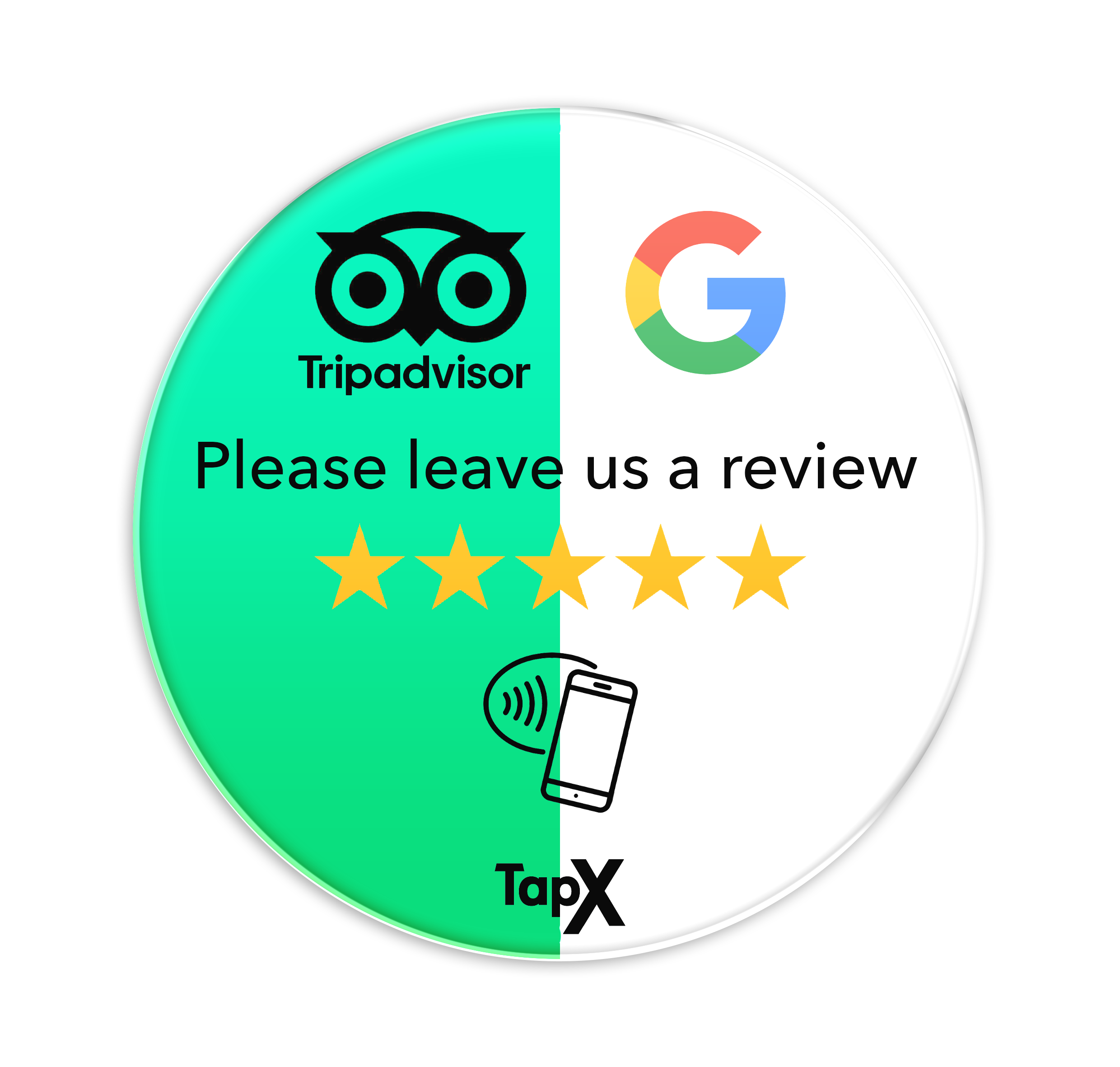 Duo Tripadvisor and Google TapX Pro Disc