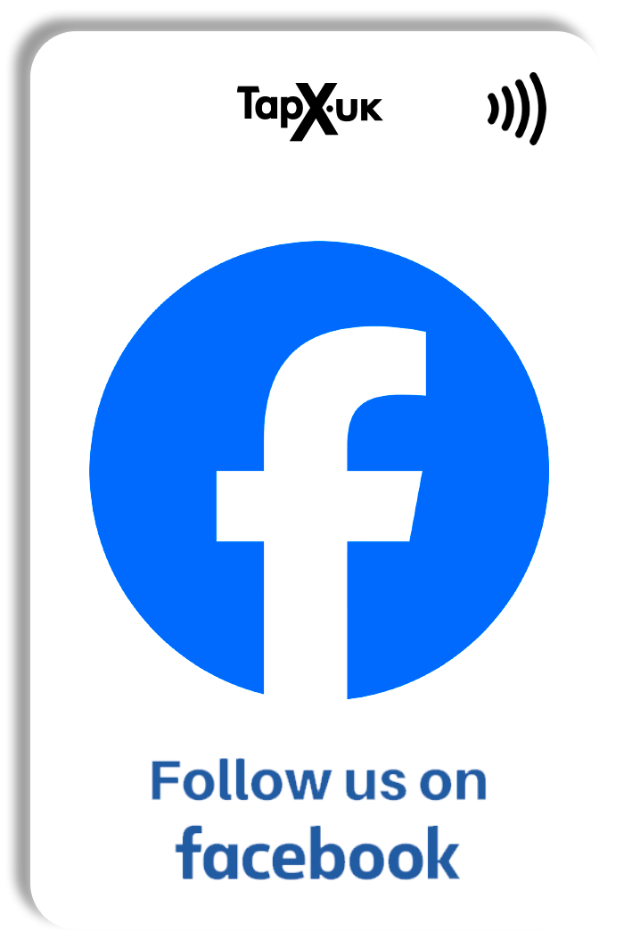 Facebook Follow Us TapX Card